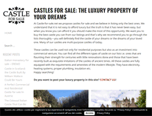Tablet Screenshot of castle-for-sale.net